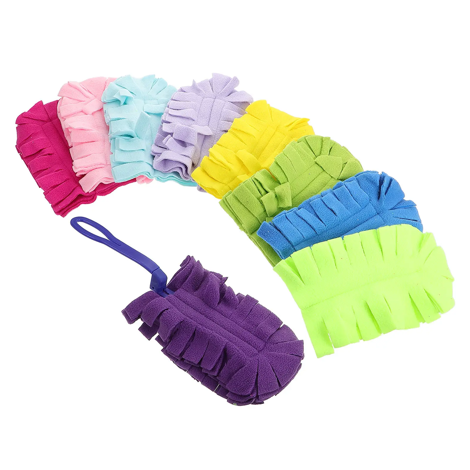 1Set Duster Replacement Pads Washable Reusable Dusters Dual Use Dry Wet Cleaning Tool for Home Office Car Dust Gap Cleaner Fan