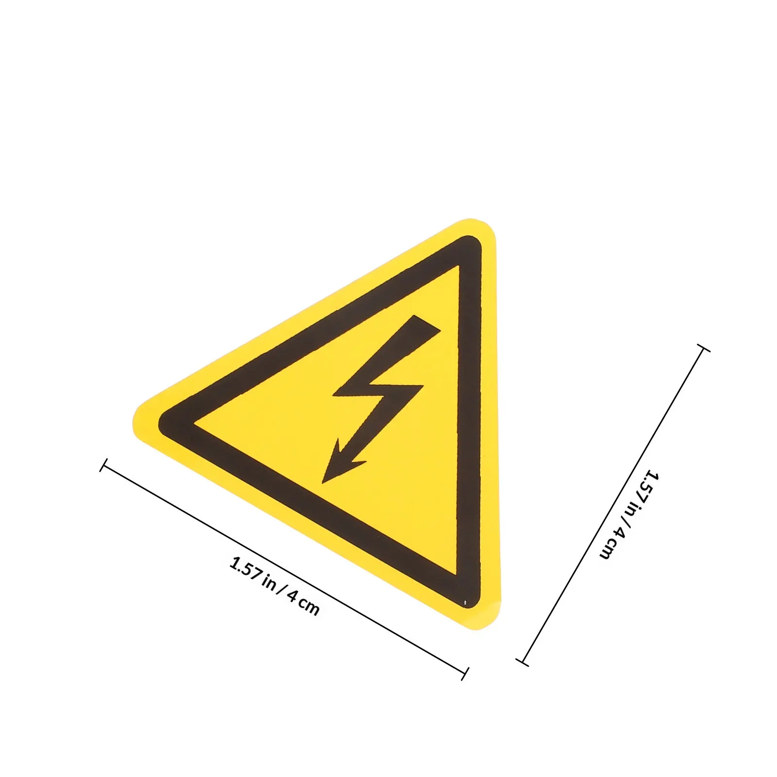 5Pcs High Voltage Warning Sign Sticker Waterproof Heavy Duty PVC Electric Hazard Caution Decal for Residential Commercial