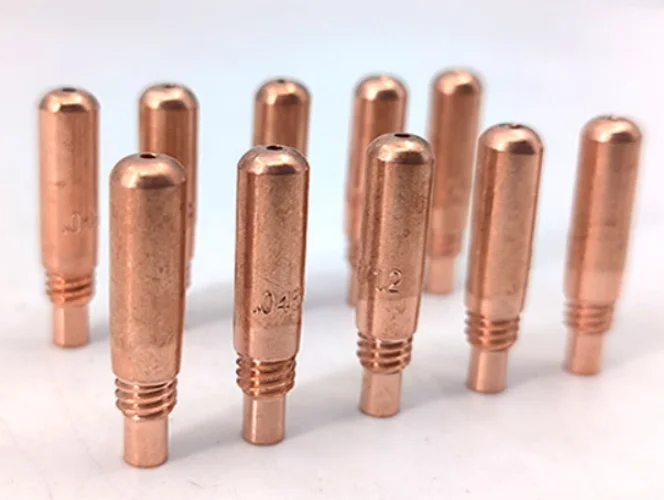 Copper Contact Tip 0.023 Wire Tip For Welding Jobs 10 Pack Welding Nozzle Welding Tool 0.023-inch Compatibility
