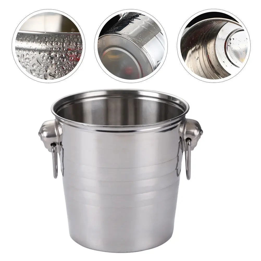 High-Class Material Ice Cube Holder Wear-Resistant Cooling Beer Bucket for Bar Restaurant Ktv Club Home Use Beer Bucket