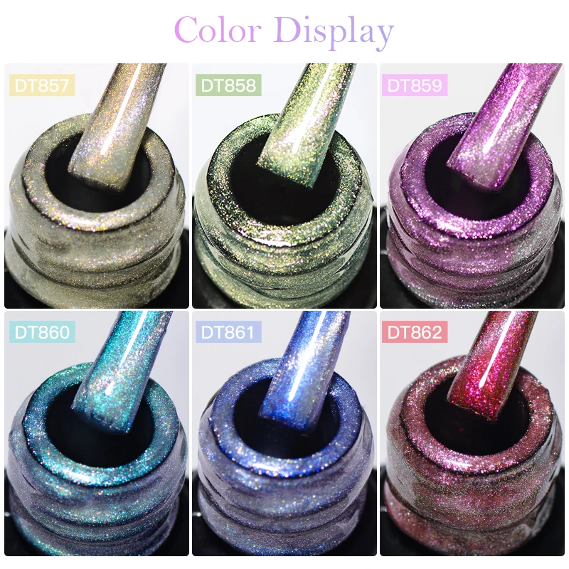 7ml Auroras Moonlight Cat Magnetic Gel Nagellack Funkelnder Schimmer Glitter Semi Permanant Soak Off Nail Art Lack Maniküre