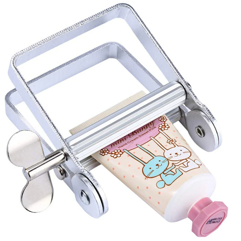 Mini Lazy Toothpaste Dispenser Tube Squeezer Bathroom Metal Squeezer Tool Hair Color Dye Cosmetic Paint Squeezer Tube Tightener