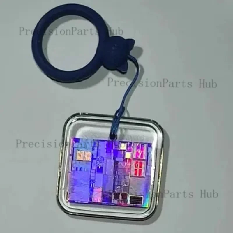 CPU Wafer Keychain Processor Memory Chip Glue Drip Decoration Intel amd Silicon Wafer