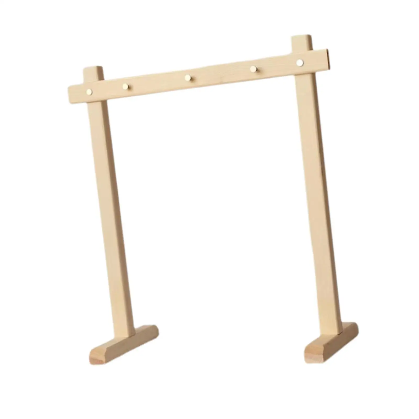 Wooden Chime Stand Tabletop Wind Chime Holder Multipurpose Gong Stand Home Decoration for Tea Room Bedroom