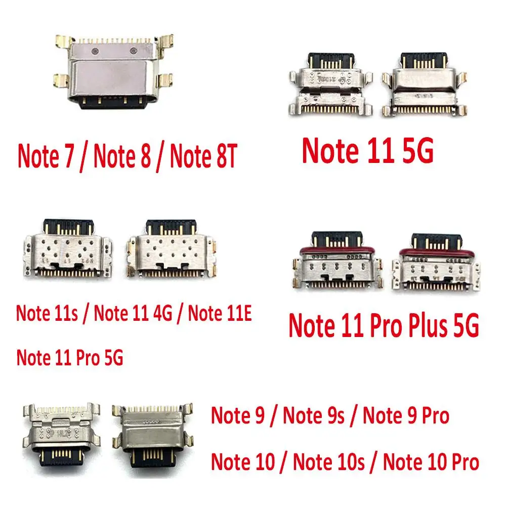 

Original USB Charging Port Connector Charge Jack Socket Plug For Xiaomi Redmi Note 7 8 8T 10S 9S 9 10 11 Pro Plus 5G 11S 11E