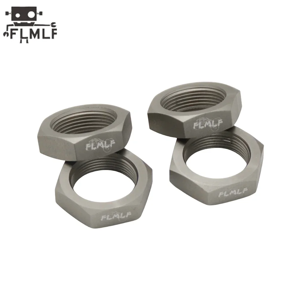 FLMLF CNC Metalowy Zestaw Nakrętek Kół 24mm Sześciokątna Piasta do 1/5 HPI ROFUN BAHA ROVAN KM BAJA 5B 5T 5SC Truck Rc Car Parts