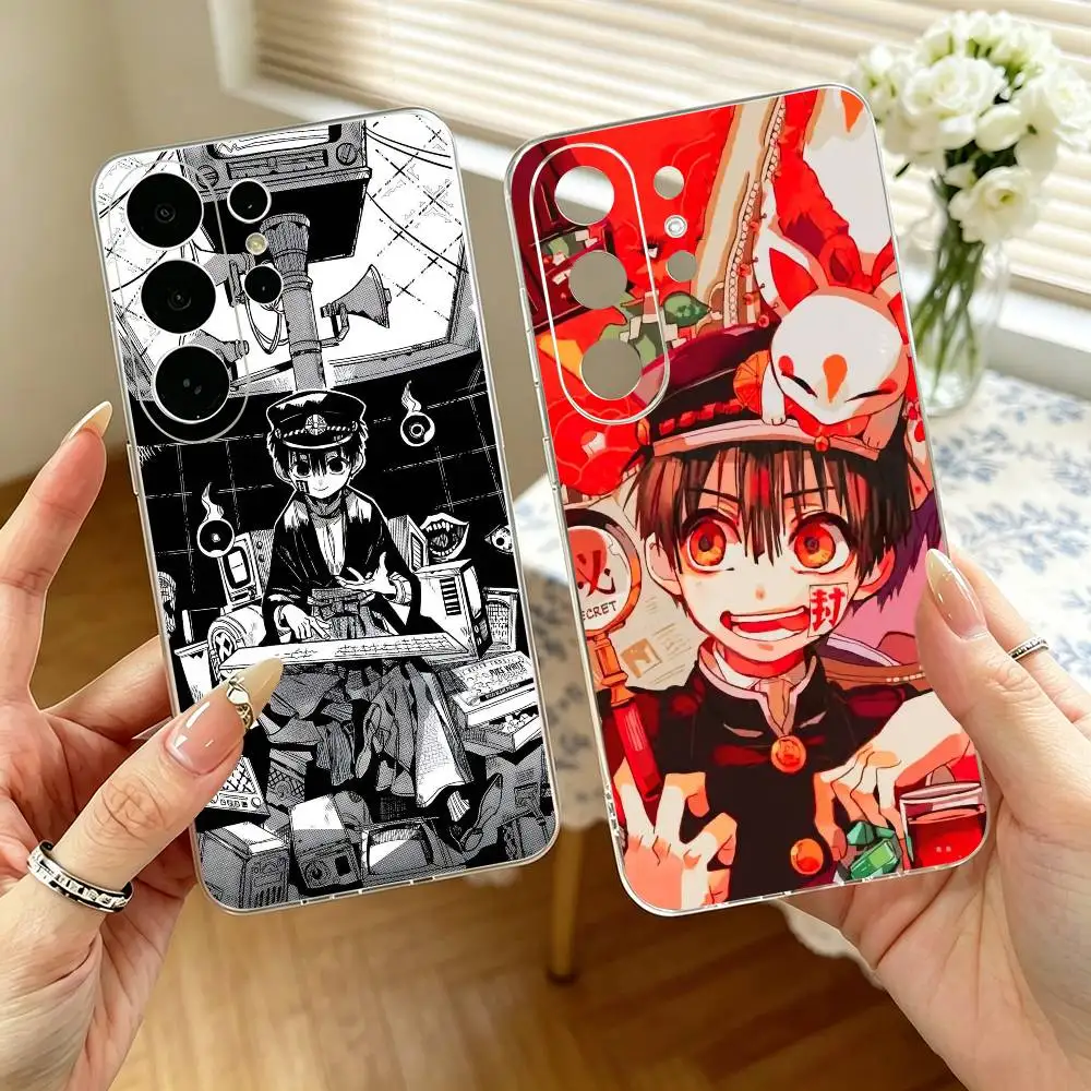 Campus Manga Toilet Bound Hanako kun  Phone Case Transparent Silicone Soft For Samsung S25,S24,S21,S22,S23,S30,Ultra,S20,Plus,Fe