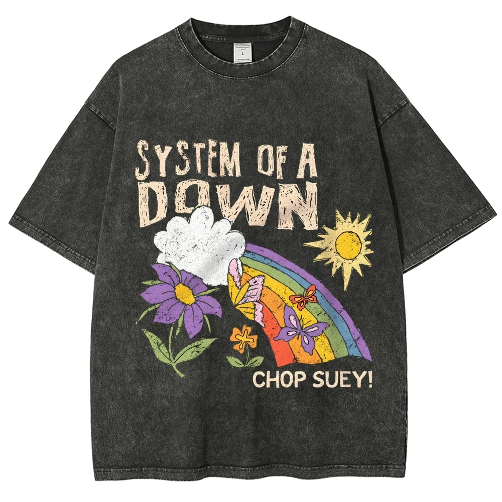 CHOP SUEY T-Shirt Women's Graphic Clothing Sales Unisex Oversized  y2k Clothes Shirts Women's Streetwear Shirt Vintage 90s Shirt