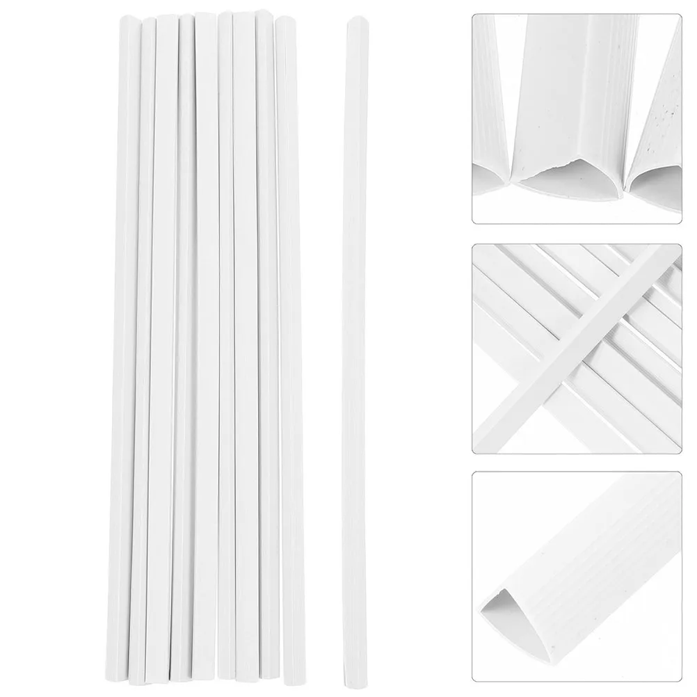 

20Pcs File Folder Binding Bars Sliding Bar Transparent A4 Paper Binding Covers for Office Document Report School Organizer