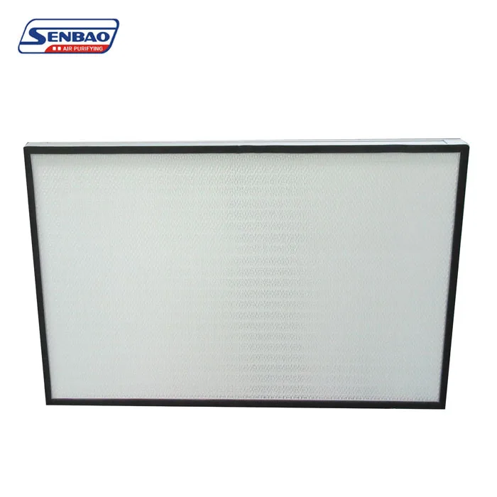 미니 주름형 H14 H13 층류 후드 알루미늄 프레임 HEPA 필터 요소 (실험실, 버섯 재배, HVAC용)