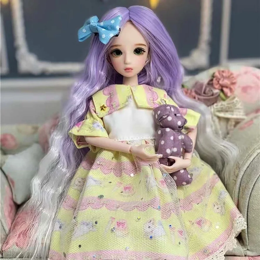 30CM BJD Dolls Makeup Ball Jointed Fashion Full Set Accessories House 1/6 Dolls for Girl Kids Gifts Toy Surprise