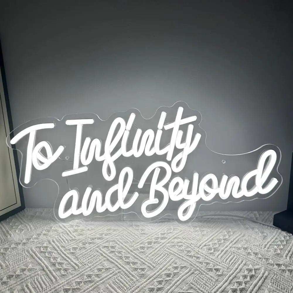 

To Infinity and Beyond Neon Sign Lights for Bedroom Men Cave Party Decor, Birthday Christmas Gifts for Boys and Girls