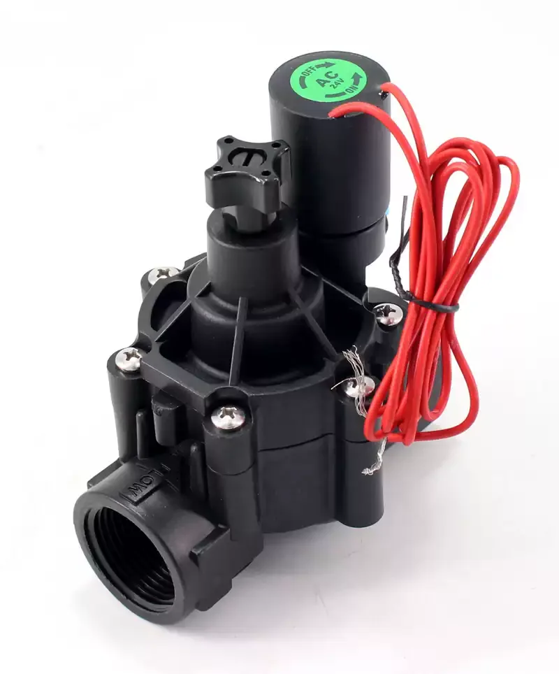 Automatic drip irrigation solenoid valve, small diameter, with flow adjustment external manual switch garden irrigation valve