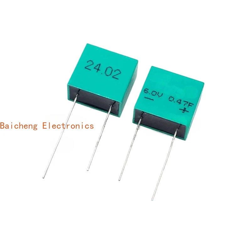 

10PCS 6V0.47F small volume fully sealed square capacitor 5.5V0.1F