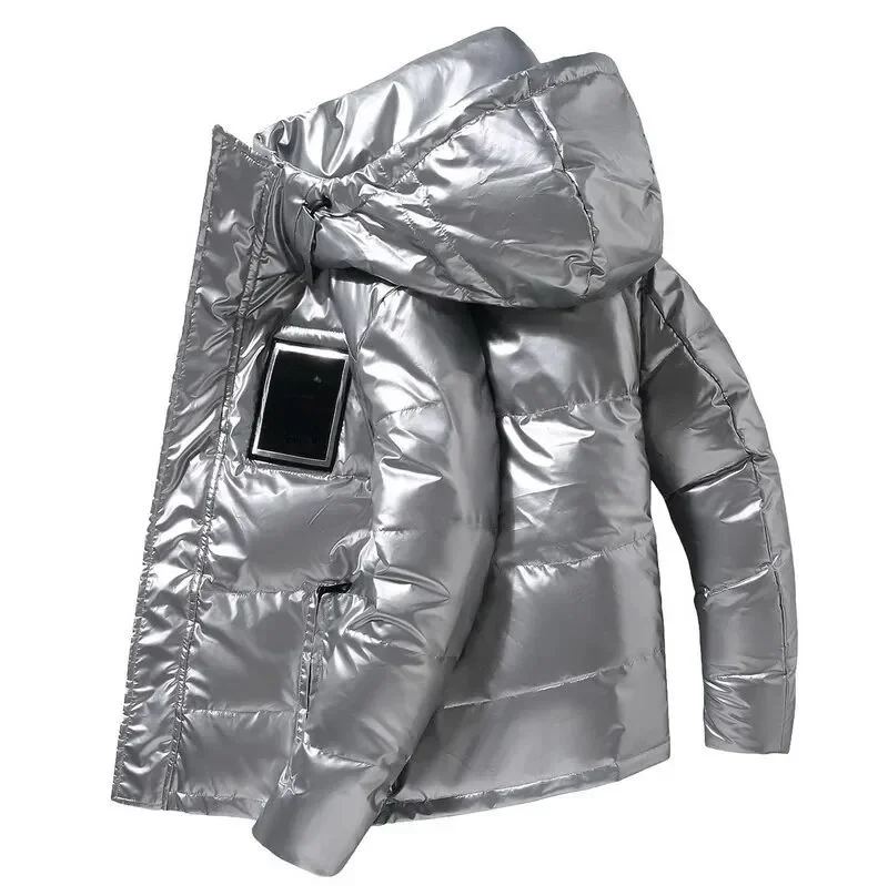 

Winter Color Men's Parka Thi Hooded Jaet 2023 New Sle Long Length Youth Faion Other Brand Other Fill pe