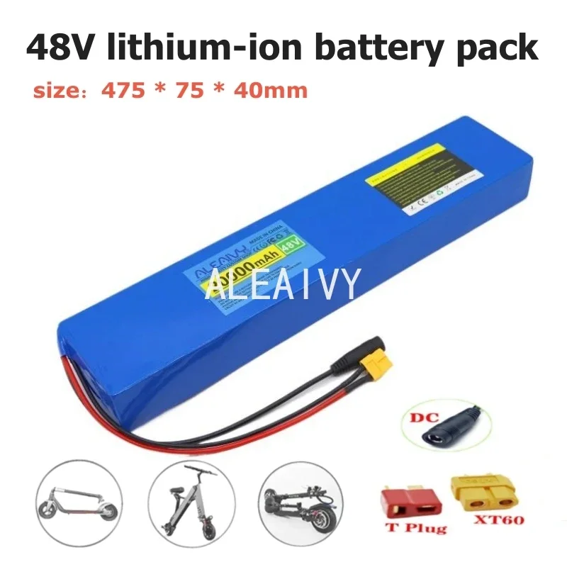 48V 20000mAh 13S4P 18650lithium-ion battery pack with BMS, suitable for 350W 500W 750W 1000W 54.6V electric commuting tools