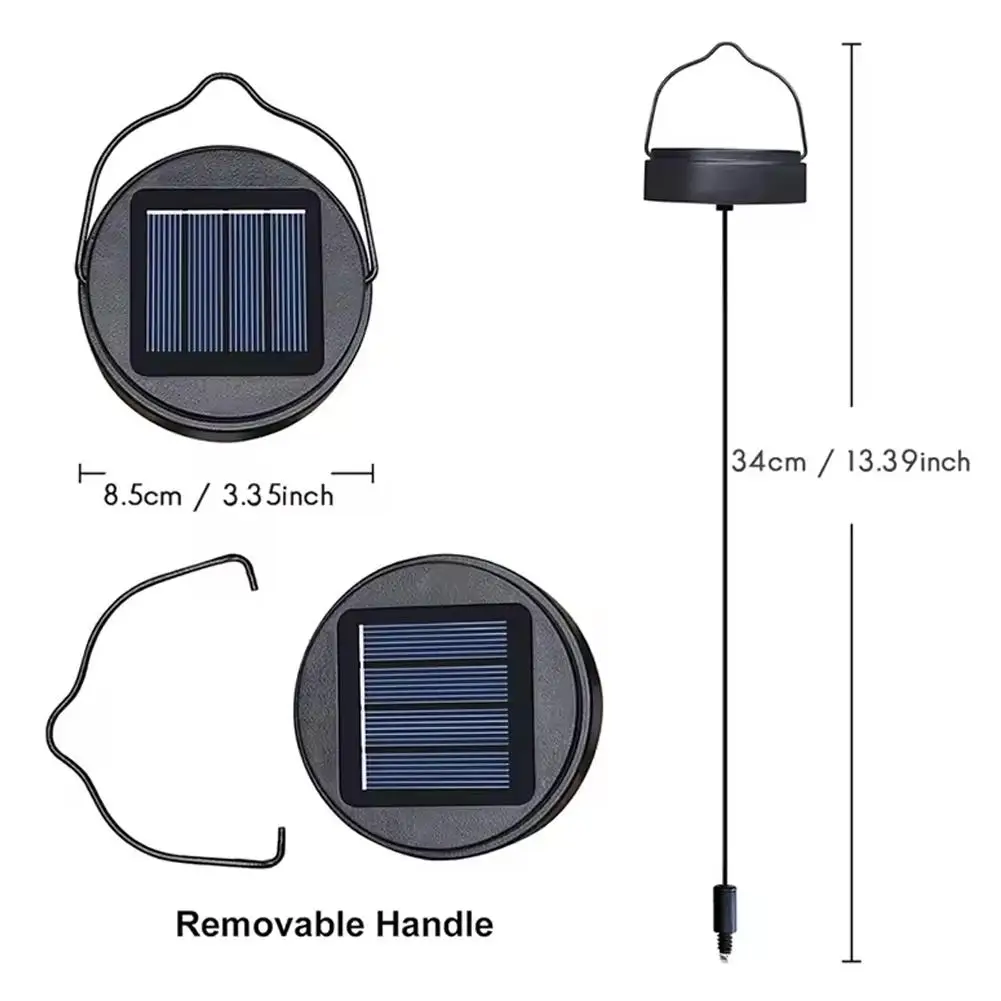 1-10PCS 600Mah Solar Panel Replacement Tops Waterproof Outdoor Lighting DIY for Garden Yard Patio Decoration Lanterns Lights