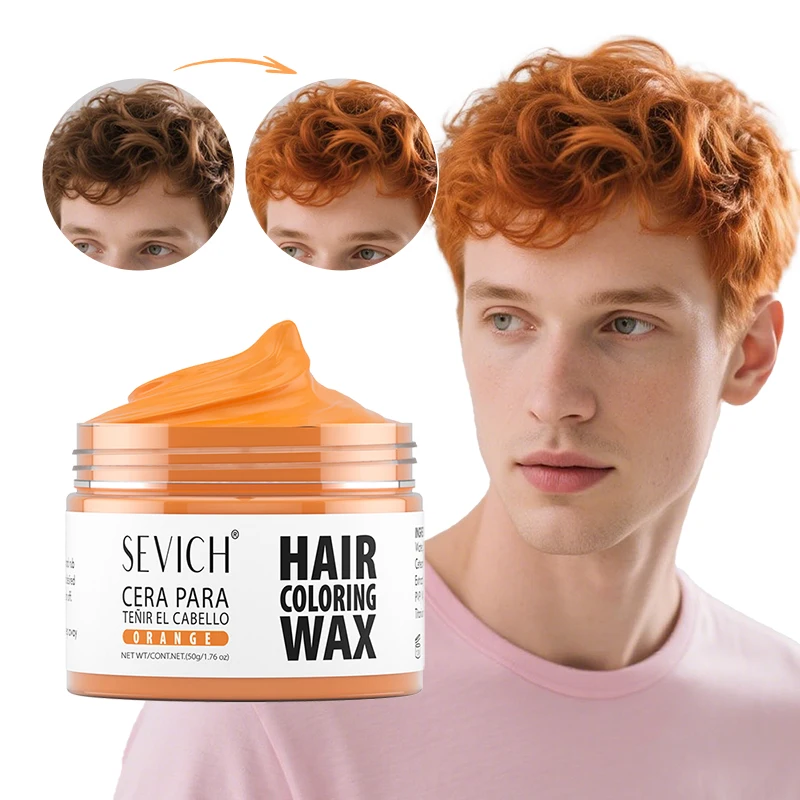 50g/120g Halloween Hair Colour Wax 13 Colors DIY Temporary Dye Hair Mud Wax Hair Colour Cream For Daily Party Cosplay Men&Women