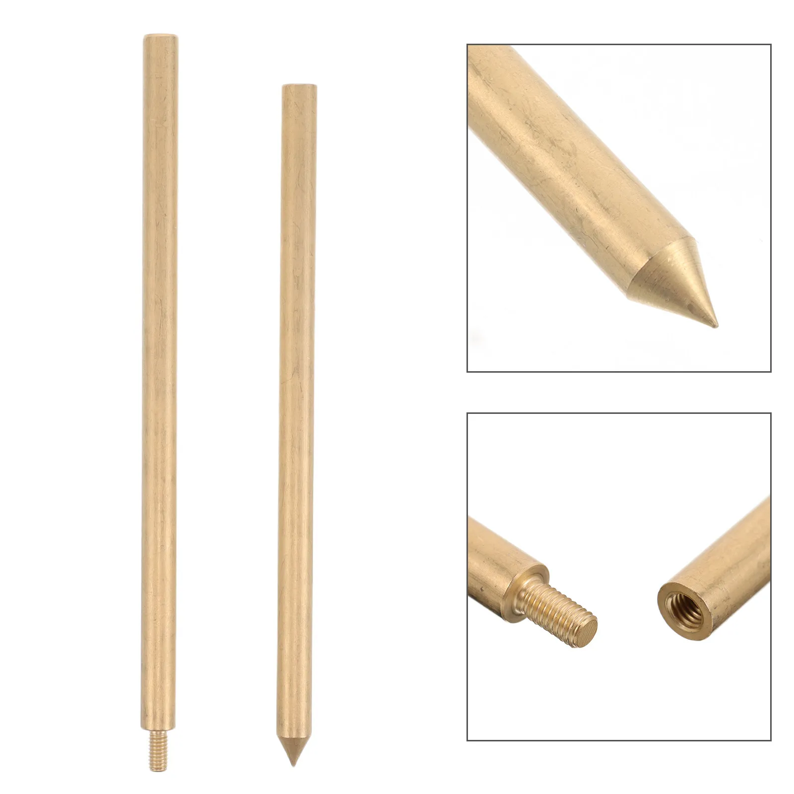 

Заземляющий стержень для электроизгороди, латунный, 8ммx300мм, оцинкованный, с медным штырем, надежный электрод для заземления, медный заземляющий штырь