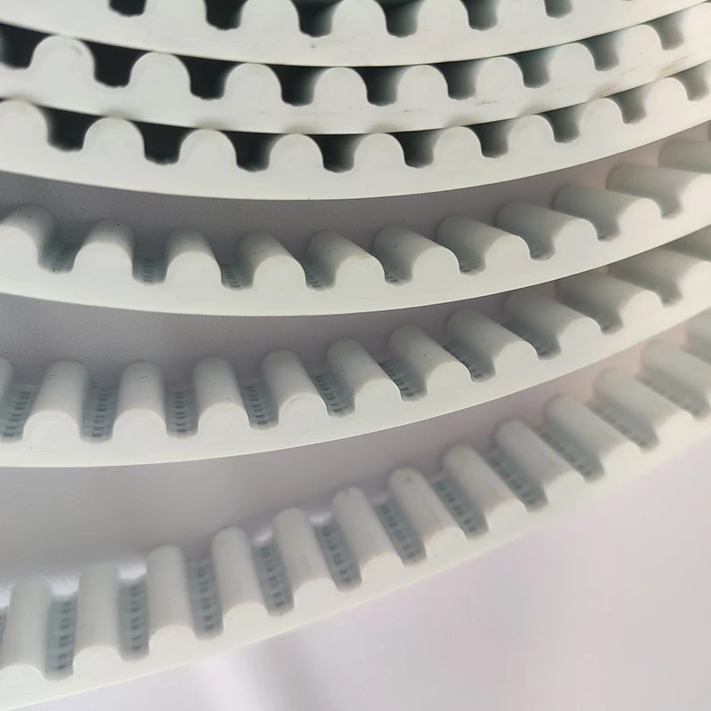 20 meters HTD8M timing belt  Width 10mm Color White PU Polyurethane with steel core HTD 8M open ended Pitch 8mm Pulley