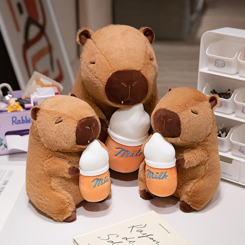 

Мультяшная имитация аниме, молоко, питьевая Капибала, вода, морская свинка, мягкие игрушки, милые куклы-дельфины, праздничные подарки