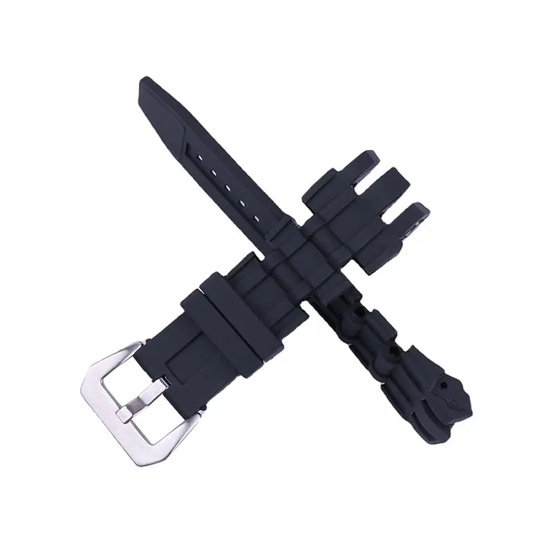26mm Men's rubber watch strap accessories compatible with Invicta Pro Diver Sport women's silicone watch band wristband bracelet