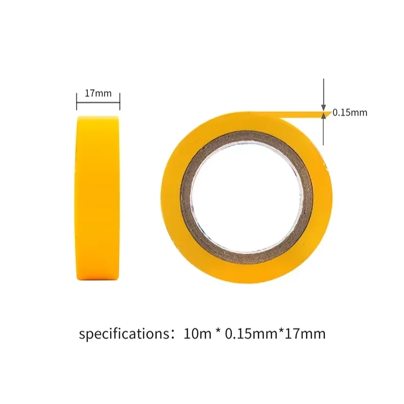 Lnsulation Tape Electrical Tape Ultra-Adhesive PVC Waterproof Tape 1 Roll  OF 10 Meters Black Red Blue Yellow