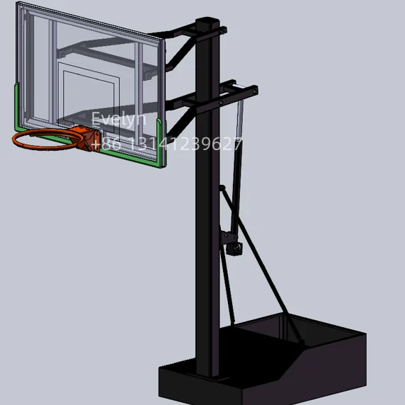 ห่วงบาสเก็ตบอลแบบยกมือได้ มาตรฐานการแข่งขัน สำหรับผู้ใหญ่ ใช้ได้ทั้งในร่ม/กลางแจ้ง ขาตั้งเหล็กเคลื่อนย้ายได้ พร้อมแป้นบาส