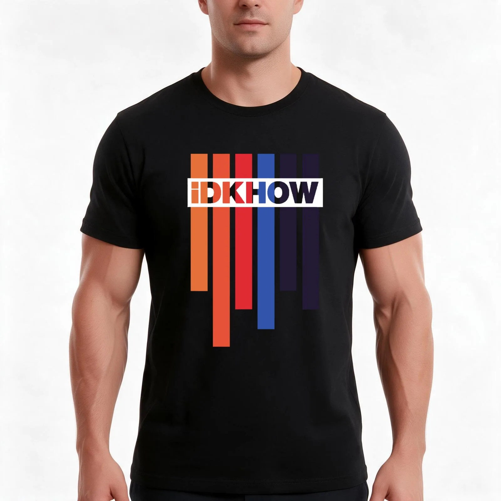 Color shirt iDKHOWs T-Shirt, Summer Casual Cotton Tee, Oversized Streetwear Tops, Vintage Graphic Print, Loose Fit Short Sleeve