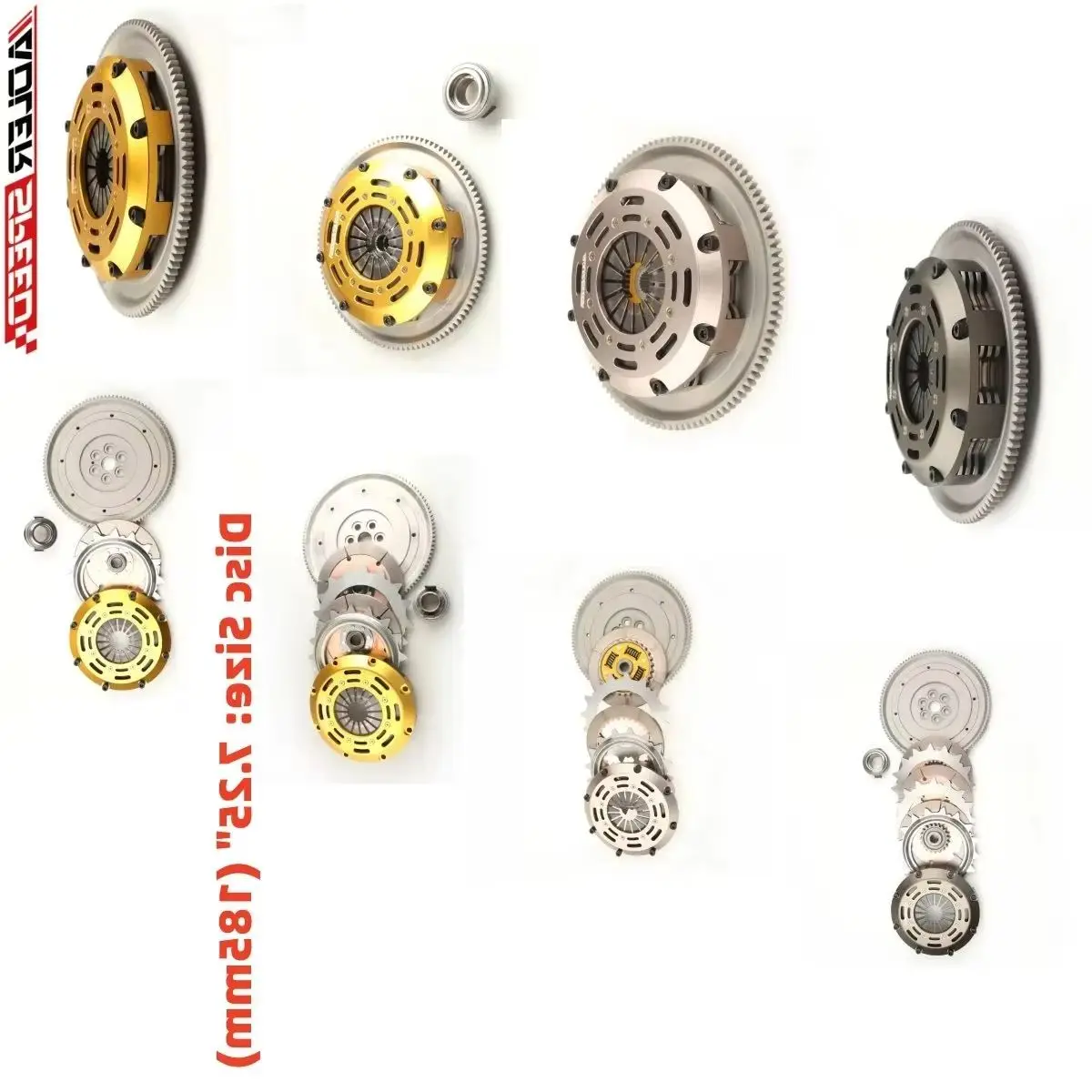 

ADLERSPEED Racing/Street/Sprung/Slutch Single/Twin/Triple Disc Kit для 89-91 HONDA CIVIC CRX D15 D16