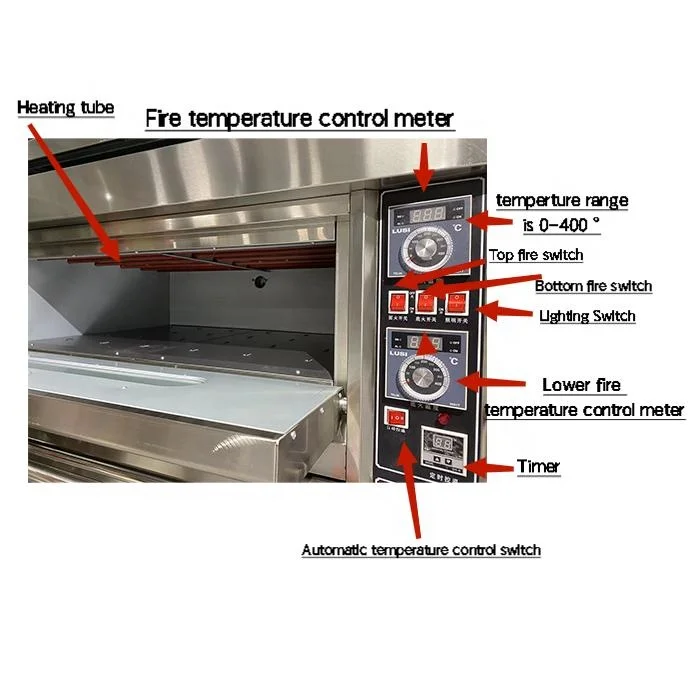 Commercial Professional Small Electric Baking Bread Deck Bread Pastry Oven Baking Equipment with Steam