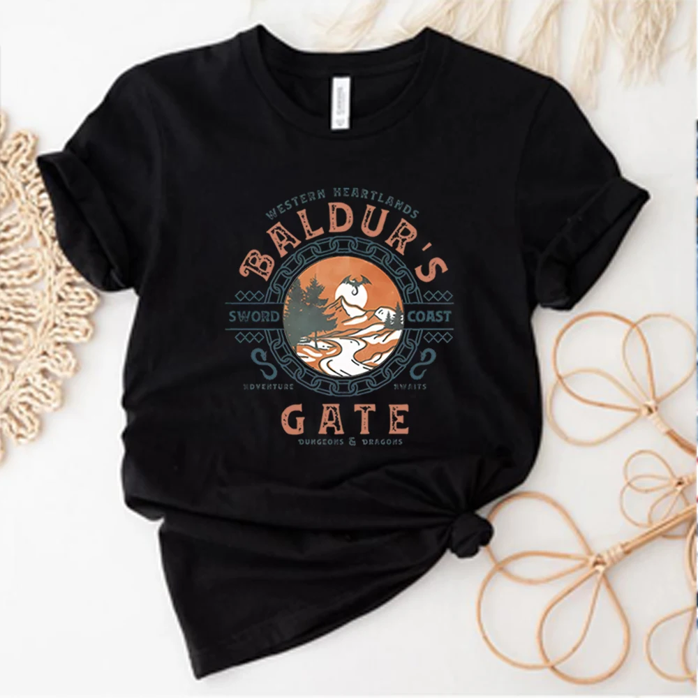 Baldurs Gate 3 Adventure ti aspetta Tshirt Astarion High Elf Shirts Astarion Bulders Tee Game top Unisex maniche corte top