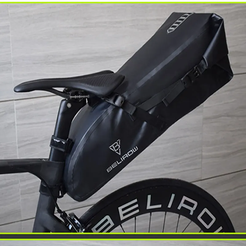 

Waterproof Bike Saddle Bag 12L - Under Seat Storage for Mountain Road Biking and Commuting Trips Bikepacking Bag