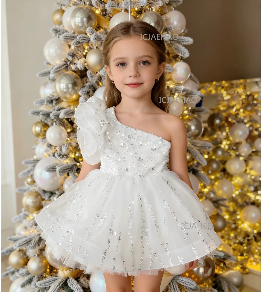 Dress For Kids Girl Fashion Baby Princess Bow Dresses Sequins Infant Toddler Child Vestido Birthday Party Pageant Girls Clothes