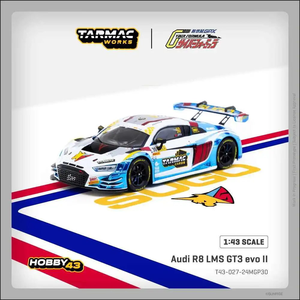 

PreSale TW 1:43 Audi R8 LMS GT3 Evo II Macau GT Cup 2024 Sunrise Diecast Car Model Collection Toys Tarmac Works
