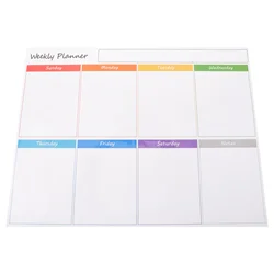 Whiteboard Weekly Planner Fridge Magnets Calendar for Day Magnetic Pet Refrigerator