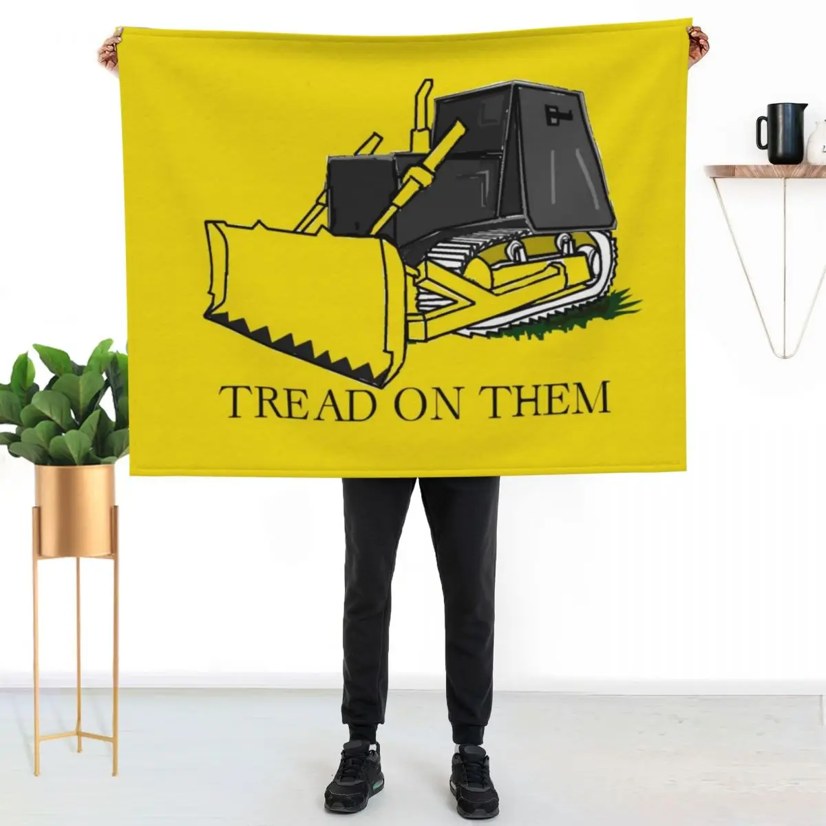 Marvin Heemeyer: Tread on them, Killdozer Throw Blanket warm for winter Retros Luxury Softest Warm Beautifuls Blankets