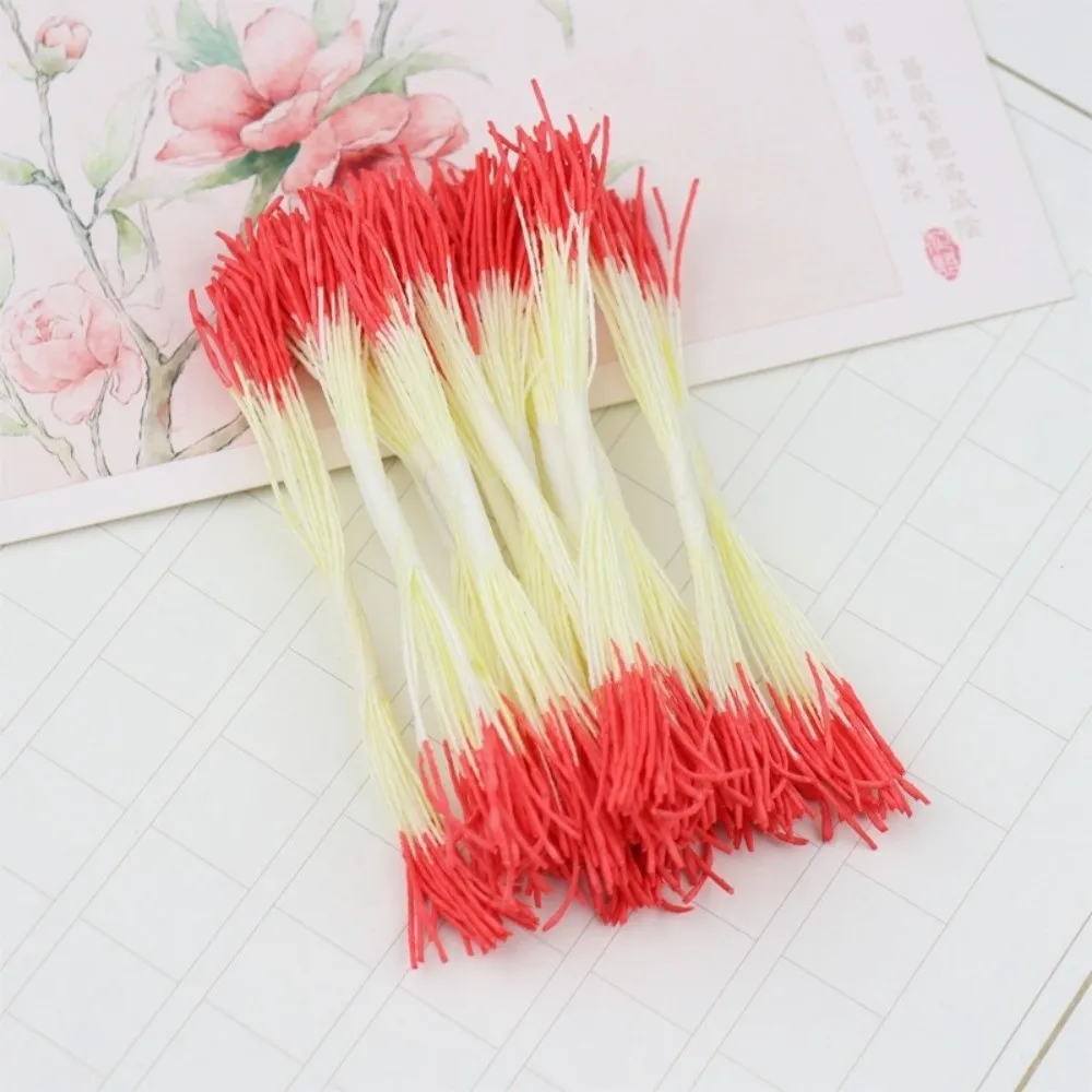 20Pcs Waterdrop Artificial Pistil 8CM Plastic DIY Flower Stamen 1mm Handcraft Flower Core Simulation Flower Stamen Craft Making