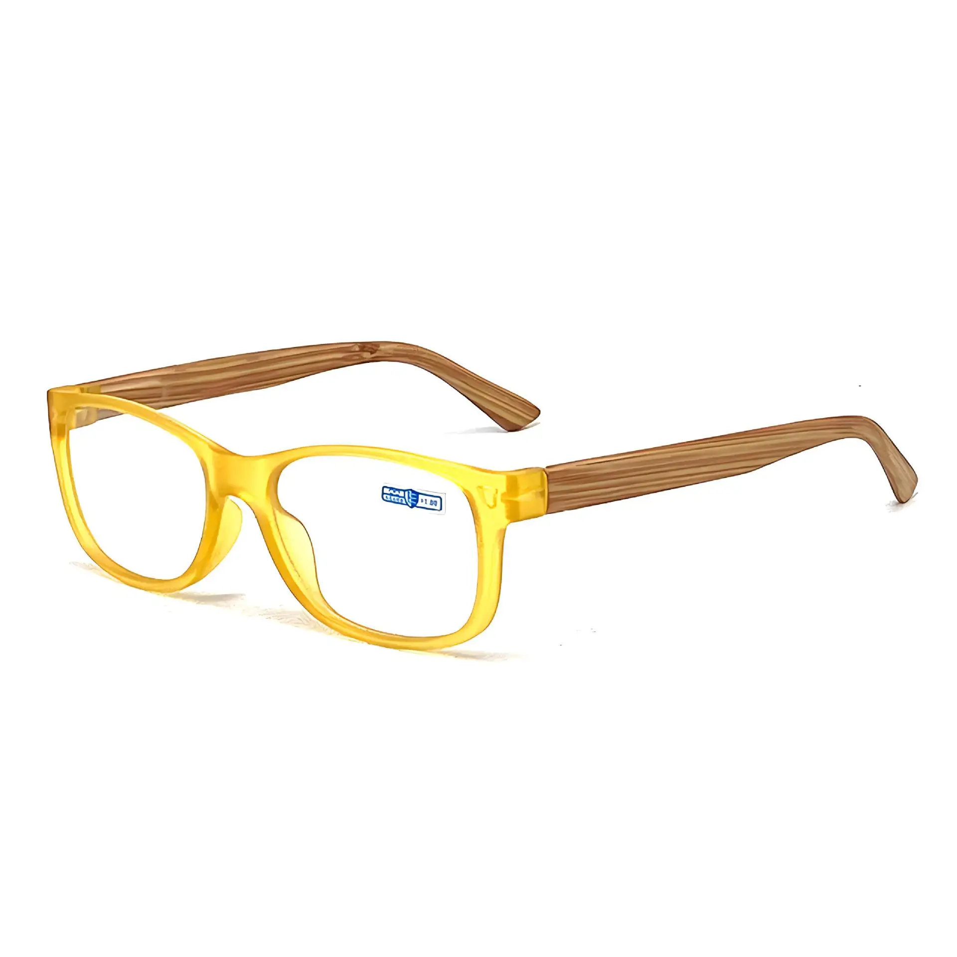 2026 Fashion Rectangle Presbyopic Wood Pattern Legs Glasses Men Women Optical Glasses Computer Myopia Frames Anti-blue glasses