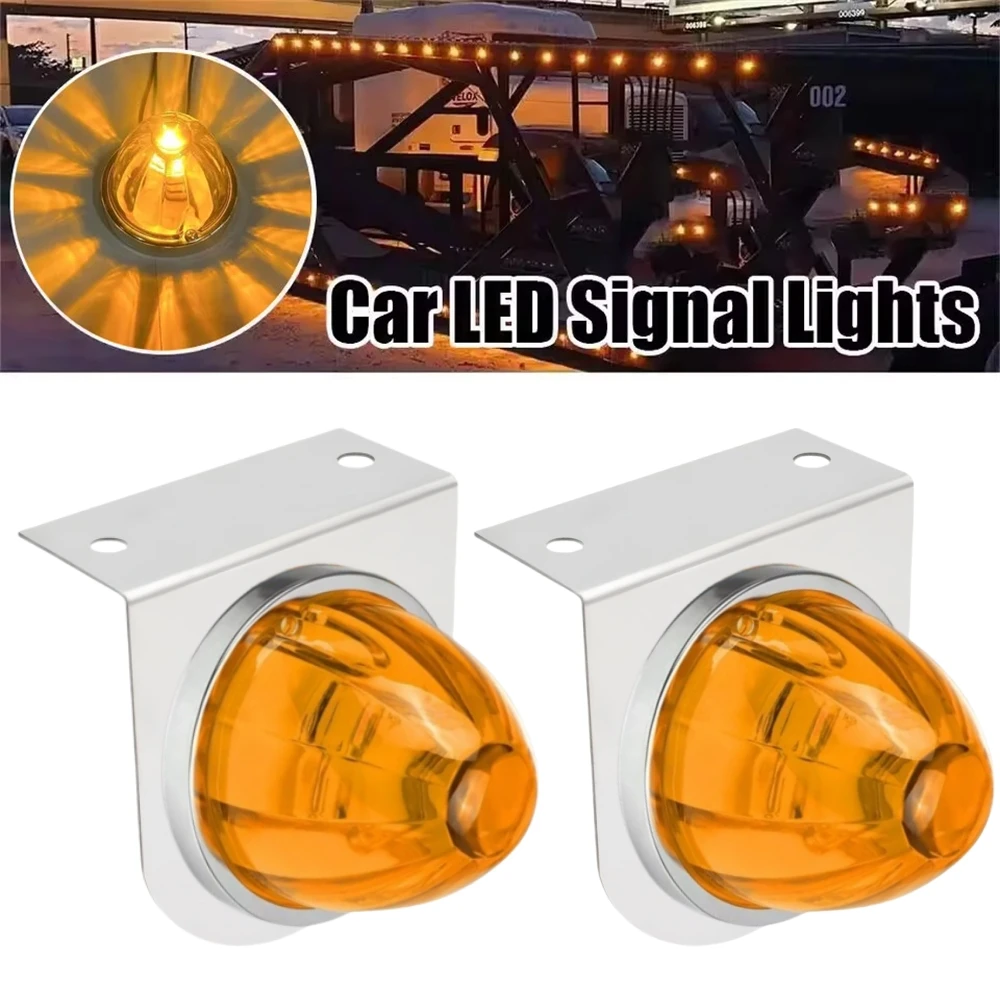 

2 шт. светодиодных боковых габаритных фонарей Star Watermelon для полуприцепов 12В-24В, фонари Watermelon с кронштейном из нержавеющей стали