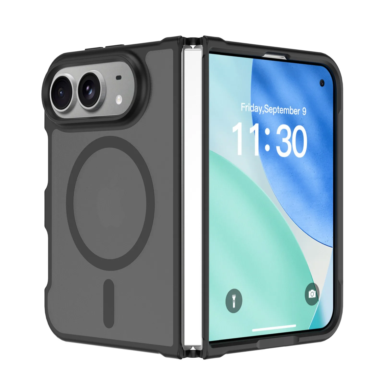 folding screen finally wait until the semi-transparent matte magnetic case anti-drop not bloated for iPhone Ultra