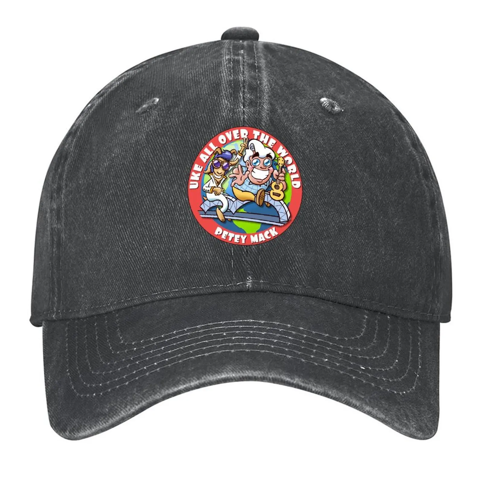 

Uke all over the world Baseball Cap Christmas Hat Hat Man For The Sun Ball Cap Beach Bag Caps Male Women's