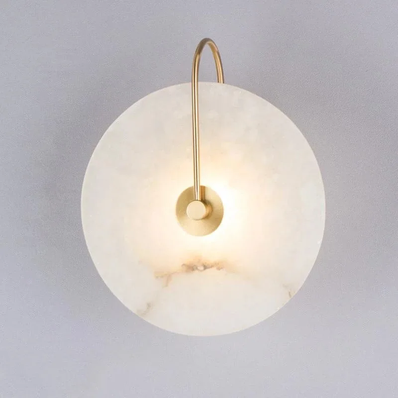 

Nordic living room marble TV background wall light post-modern creative bedroom bedside wall light simple aisle corridor light