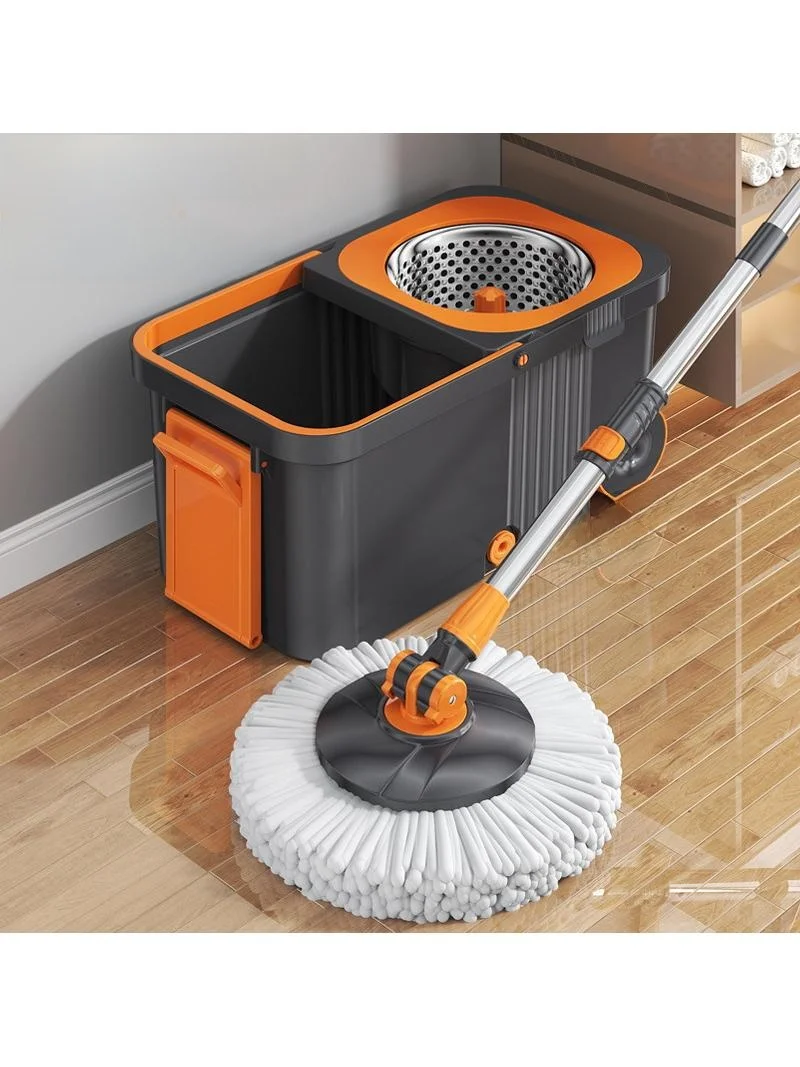 

Rotating Mop Bucket for Home Use Automatic Drying Cloth No Hand Wash Required New Model Floor Cleaning Tool Household Essential