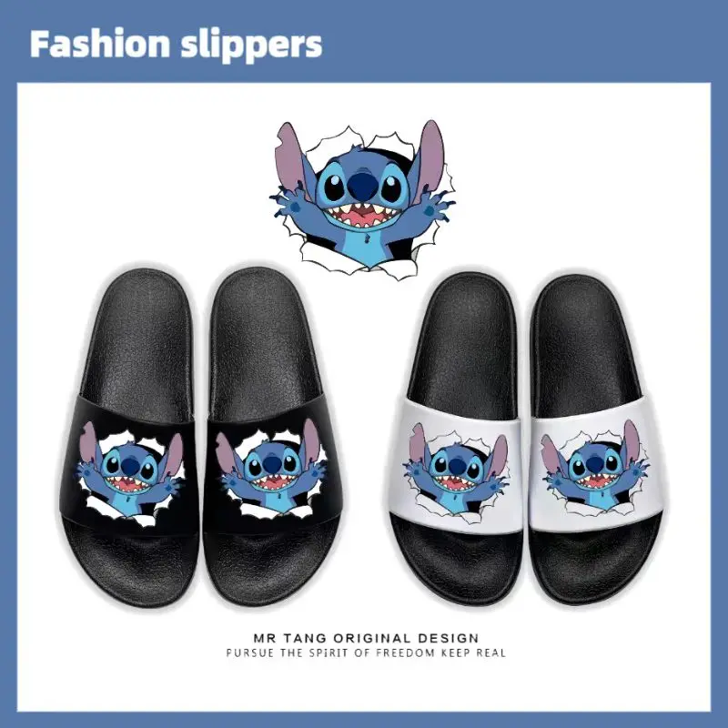 

Stitch Summer New women's Slippers Trendy Outer Wear Non-slip Distinctive Men's Slippers Internet Celebrity Couple Sandal