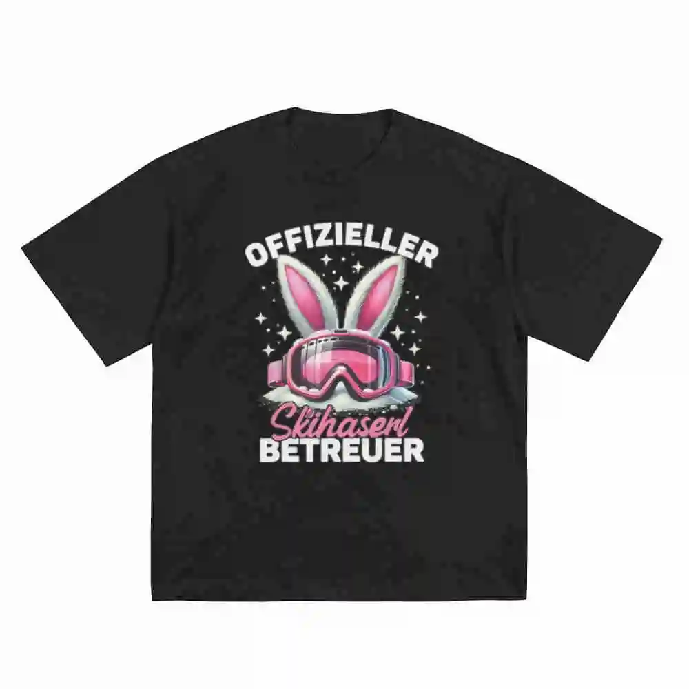 Skihaserl Caregiver Apres Ski Rabbit Skier Short Sleeve Tee 100% Cotton T-Shirt
