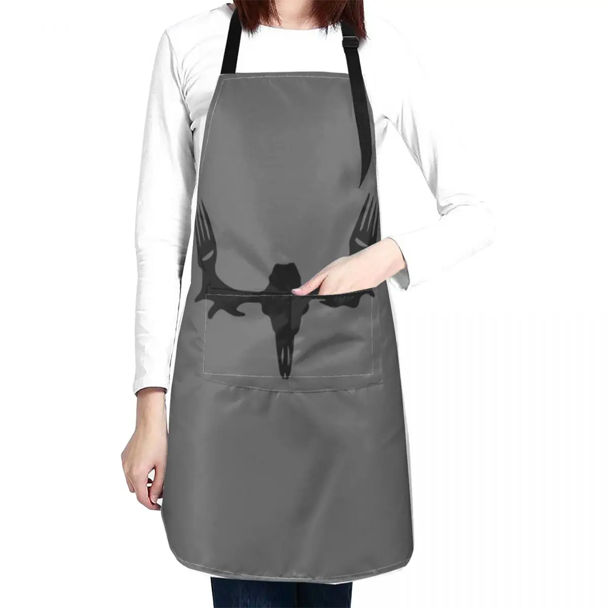 Meat Eater Skull Apron Salon Sexy Kitchen Tools Accessories Barber Apron