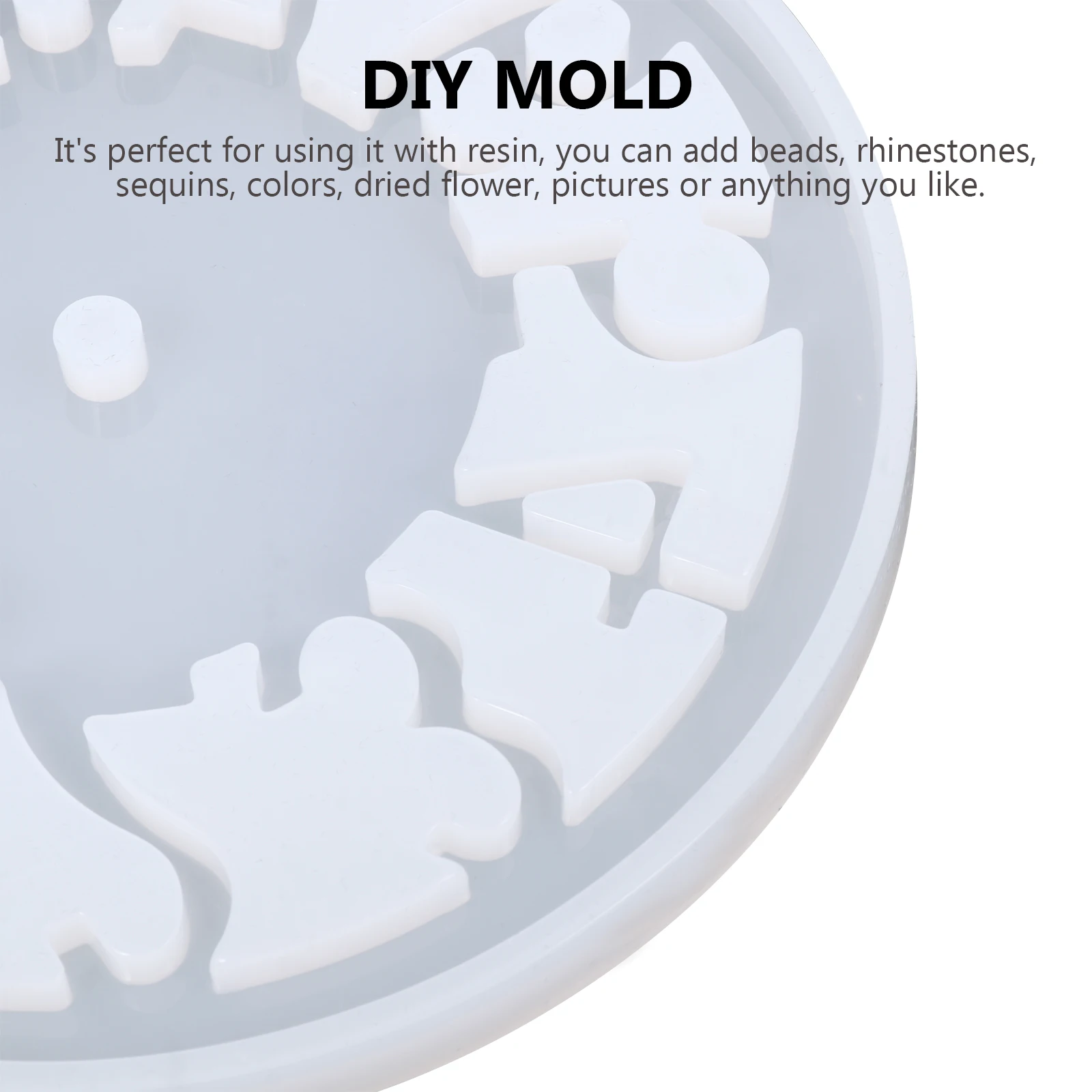 Juego de moldes para reloj, números romanos árabes, diseño hueco de 12 horas, moldes de silicona para manualidades, resina epoxi, apto para congelador de microondas, 4 Uds.