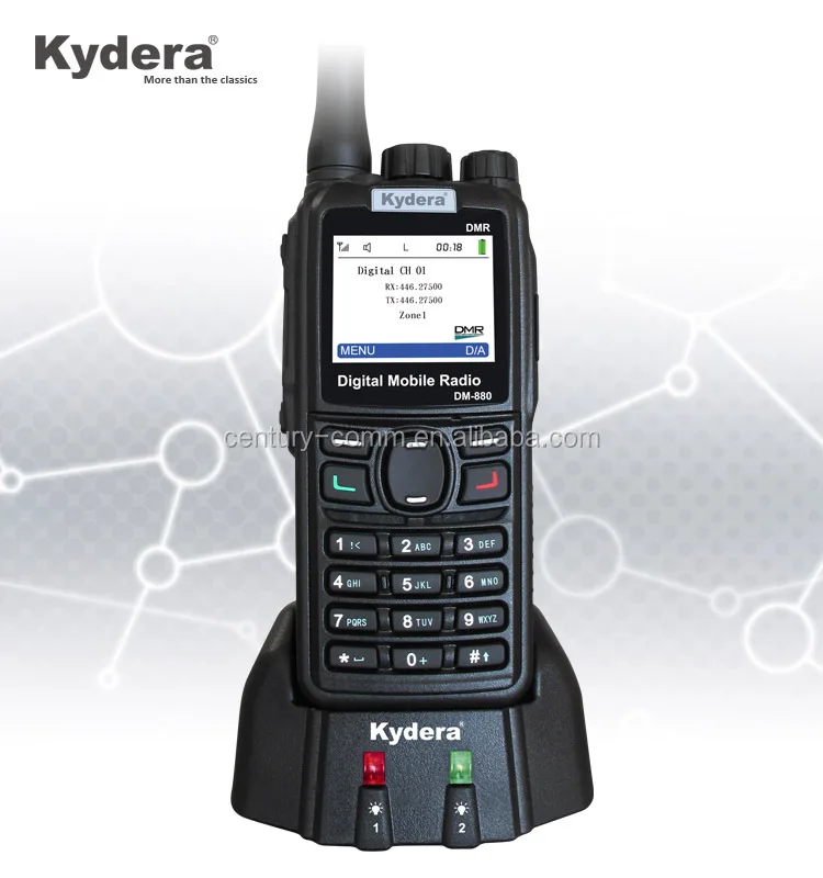 

UHF Kydera Dmr Walkie Talkie Transceiver DR-880 Professional LPD 2 Way Radio