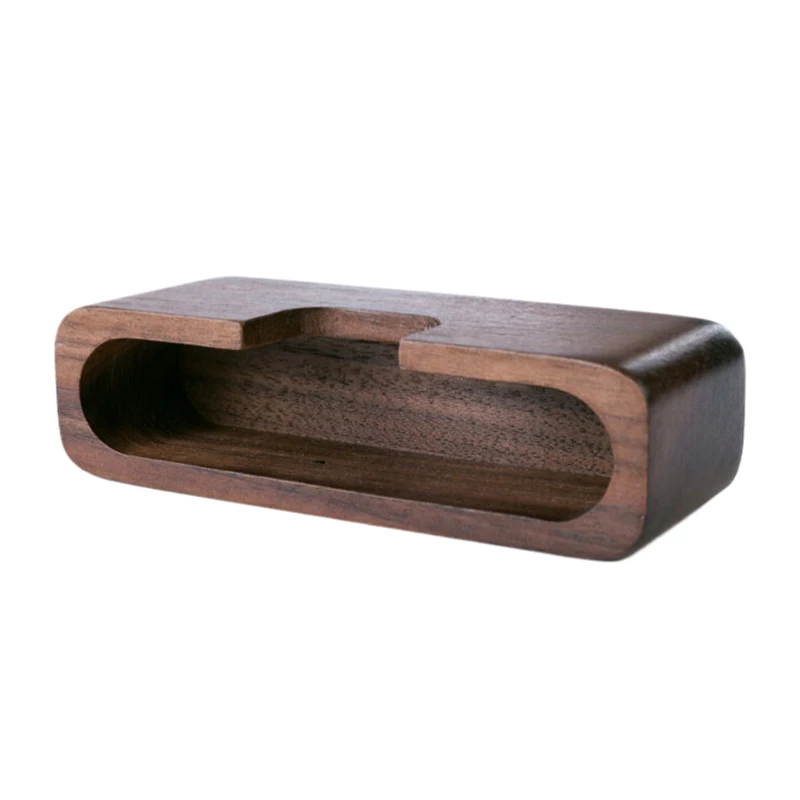 Walnut Business Card Holder Wood Business Card Holders Business Card Holder Display Desktop Business Card Stand DesktopDecor